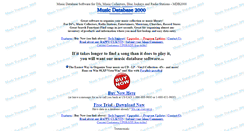 Desktop Screenshot of musicdatabasesoftware.com